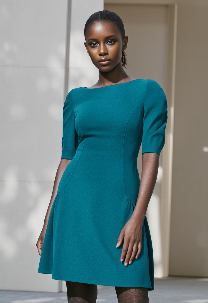 🌺 Robe élégante vert émeraude Taille 36 Asos🌺 – Papaye et Domino - Main Image