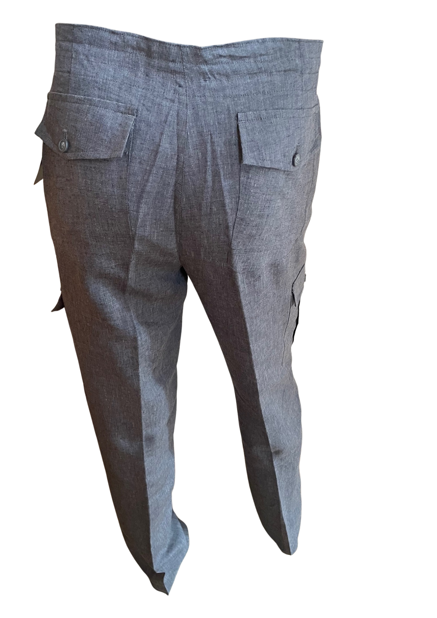 👖 Pantalon en lin gris Taille L (Neuf)👖