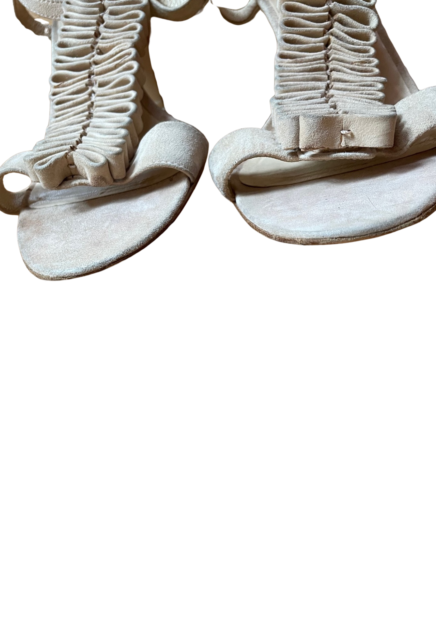👠 Sandales “Vero Cuoio” T-strap Suédé Beige Pointure 38 👠