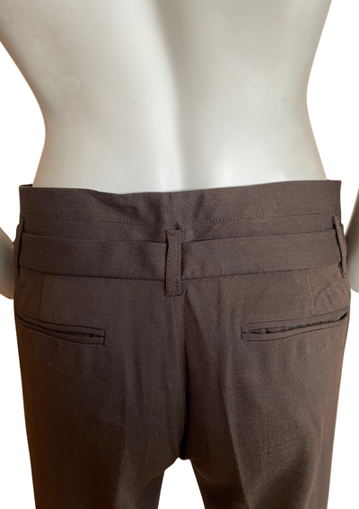 Pantalon 🤎 Élégance Tailleur Chocolat – Taille 36  ✨