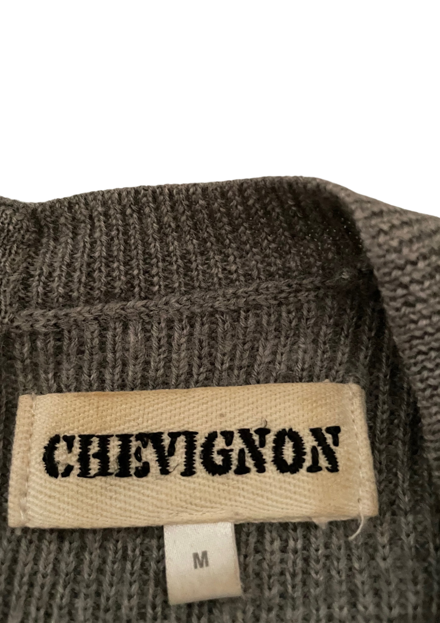 🧶 Pull gris 100% laine – Taille 38 ✨