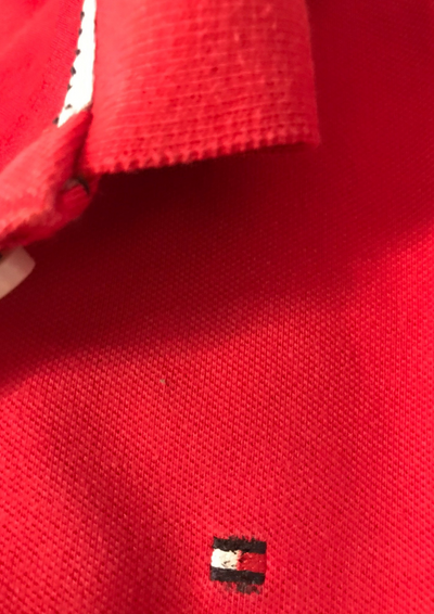 Polo rouge 🔴 – Slim Fit, manches longues Taille 42 ✨