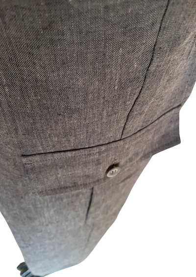 👖 Pantalon en lin gris Taille L (Neuf)👖