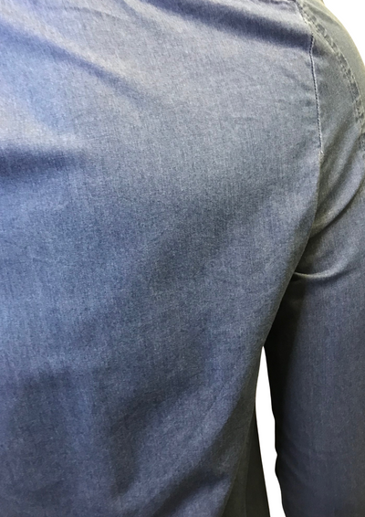 👔 Chemise en Jean  👕 100% Coton Certifié OEKO-TEX 🌿 Taille S