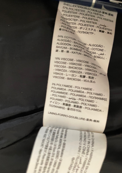 🖤 Manteau noir brodé – Élégance et originalité Taille 34 🌸✨