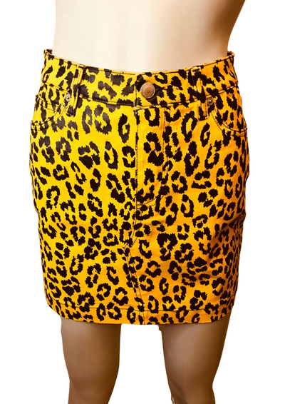 Jupe à motifs léopard Taille 36 (Neuve)