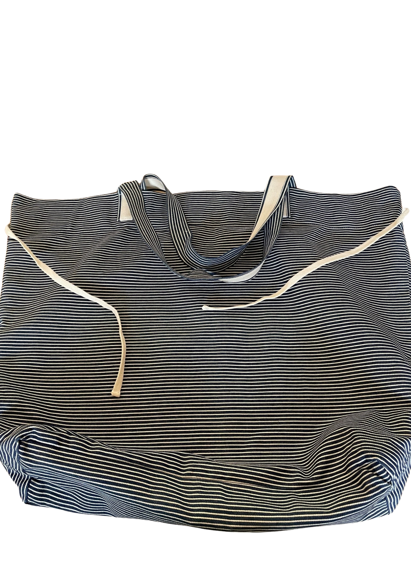 👜 Sac de plage à rayures bleu et blanc 👜