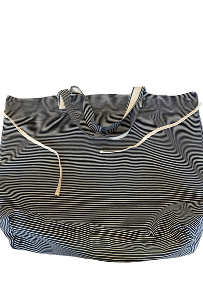 👜 Sac de plage à rayures bleu et blanc 👜