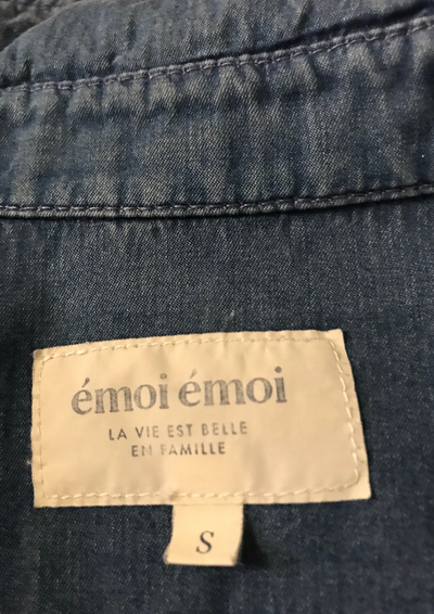 👔 Chemise en Jean  👕 100% Coton Certifié OEKO-TEX 🌿 Taille S