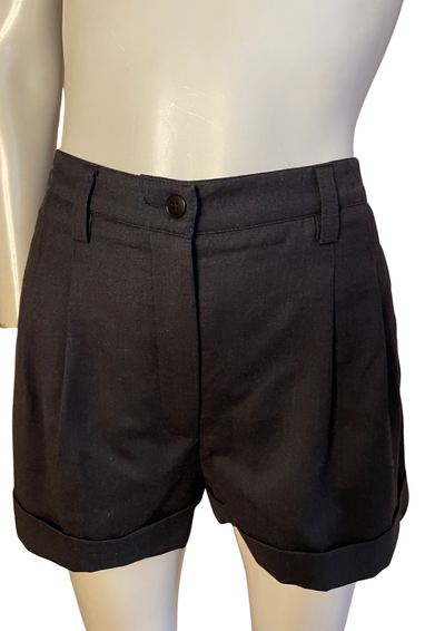 ✨ Short noir en laine Taille 40 🇫🇷🖤