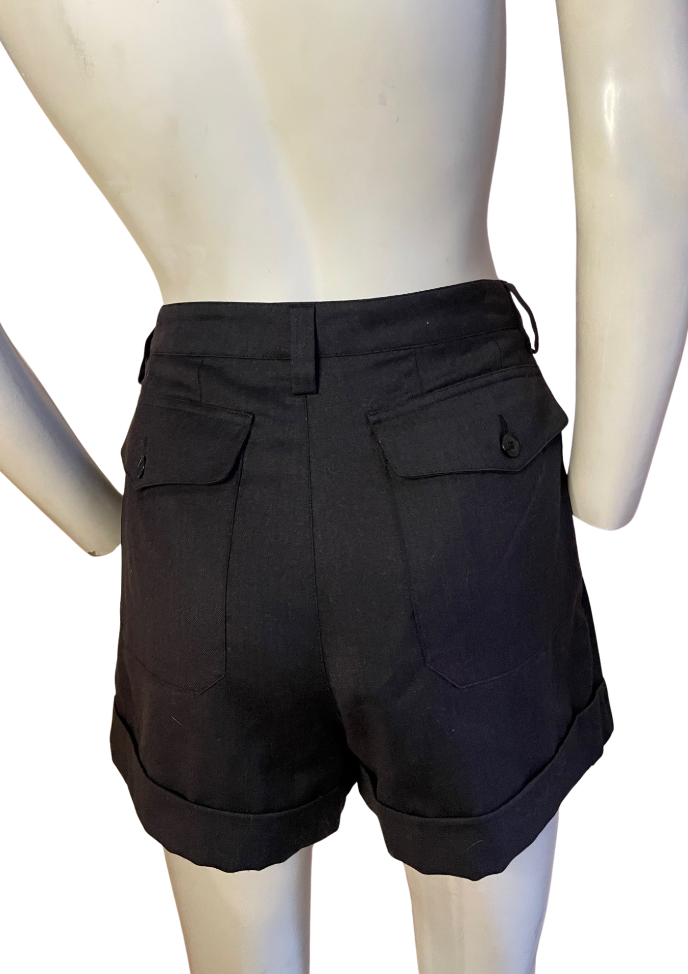 ✨ Short noir en laine Taille 40 🇫🇷🖤