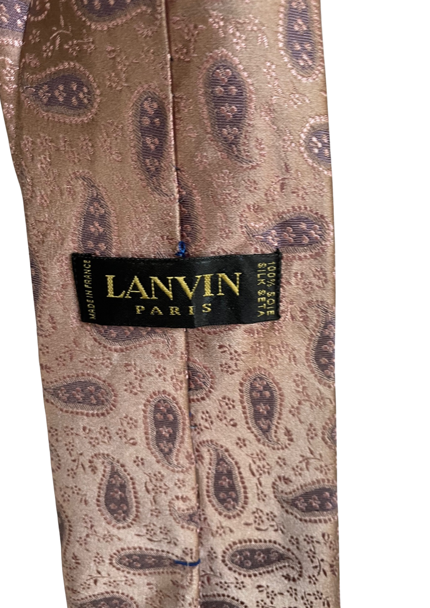 ⭐ Cravate en Soie Motif Paisley Rose & Mauve 💼