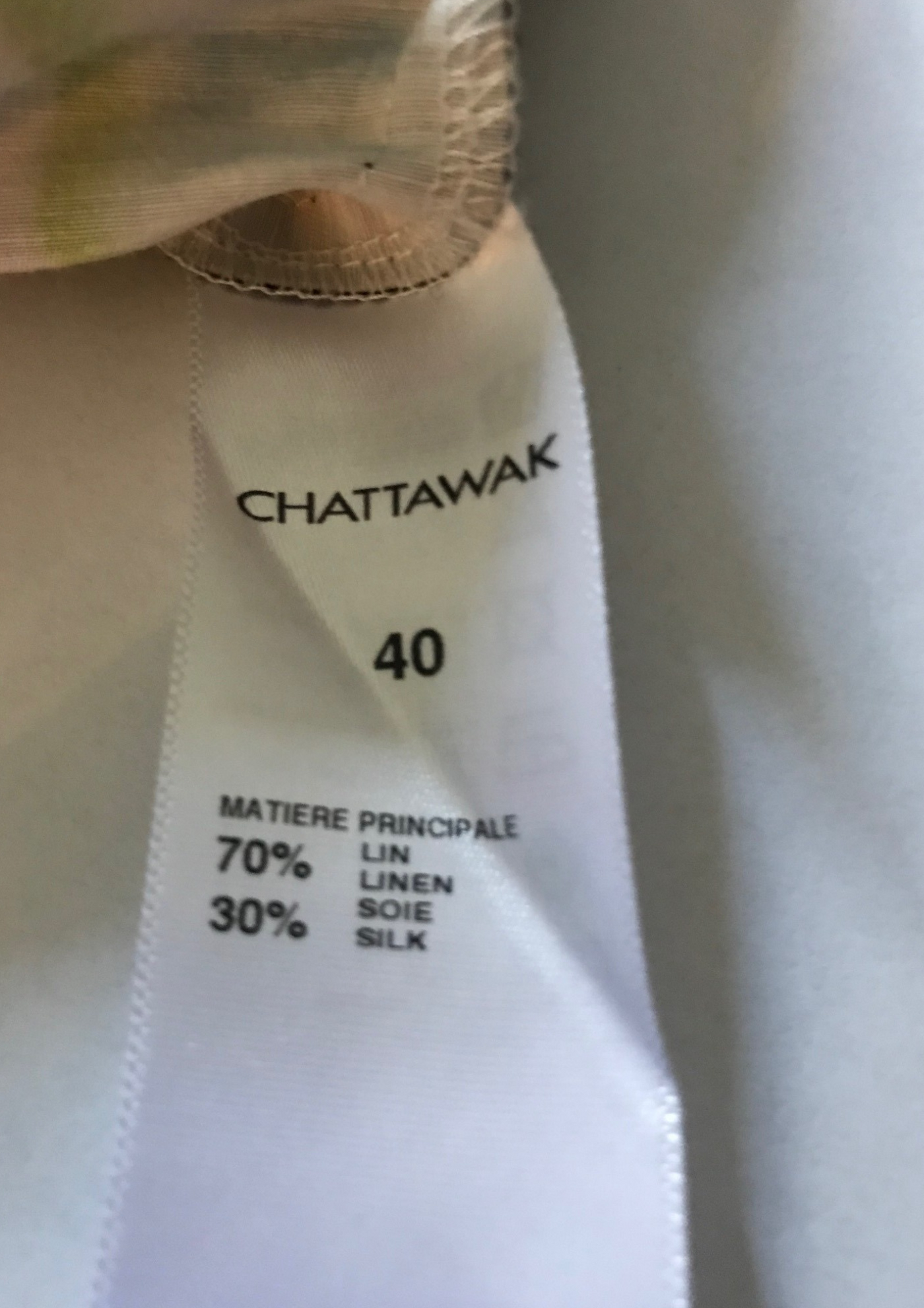 Robe en lin et soie Taille 40