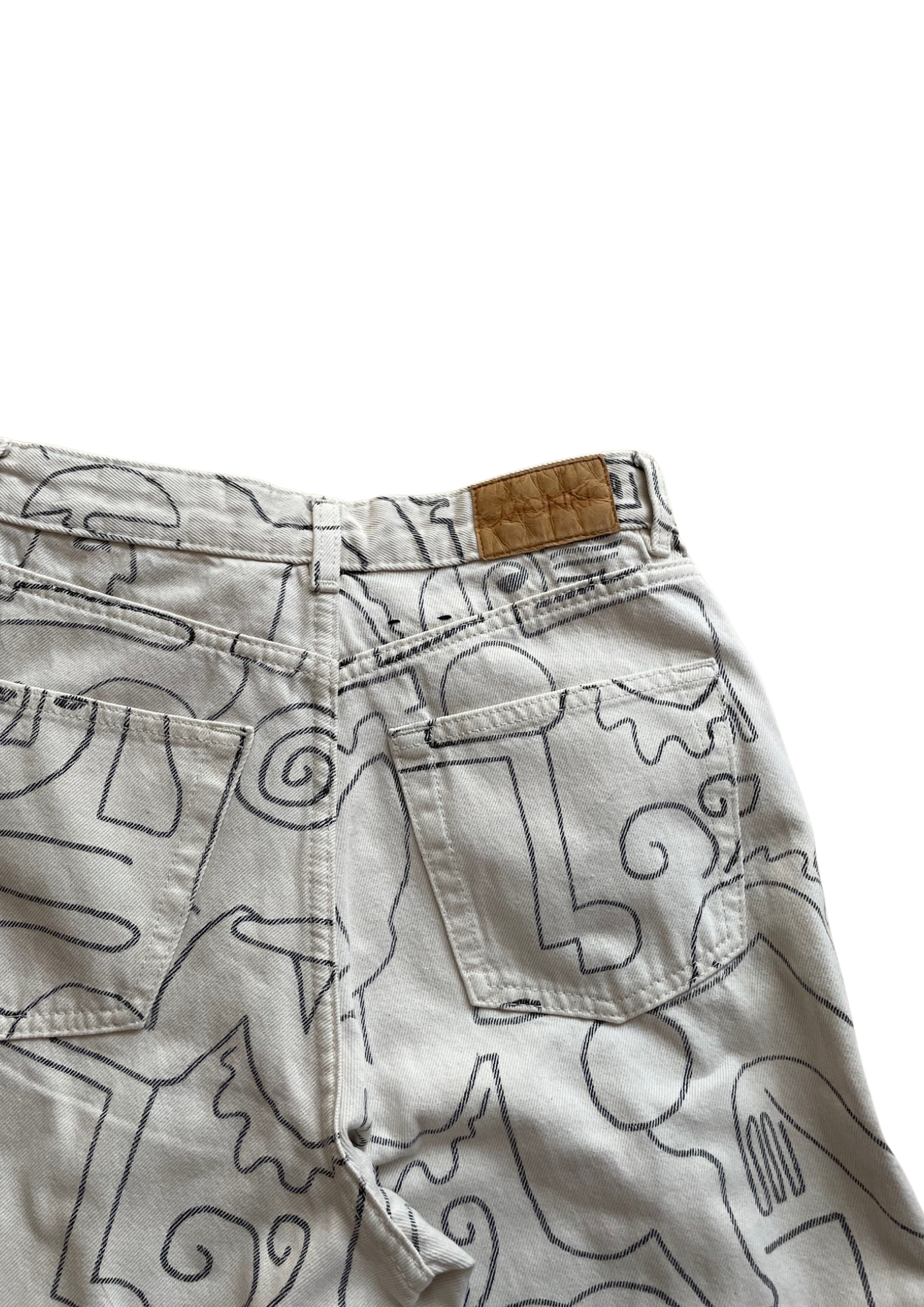 🎨 Pantalon artistique en coton Taille 34  🎨