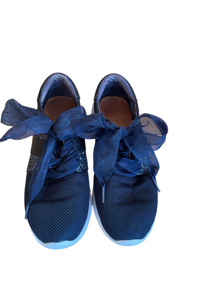 👟 Baskets bleues élégantes avec nœuds en tissu Pointure 37 👟