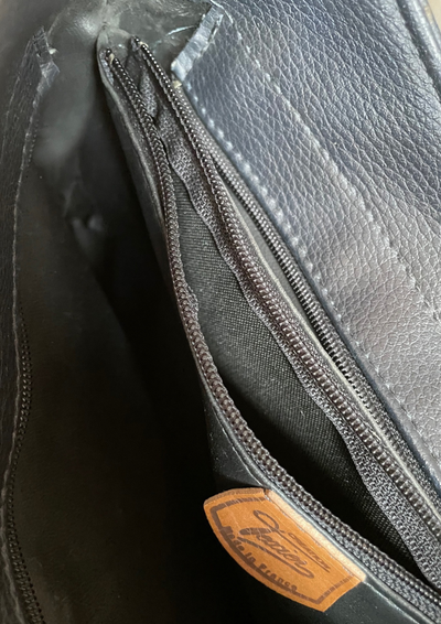 👜 Sac bandoulière en cuir noir – Élégance française 🖤🇫🇷