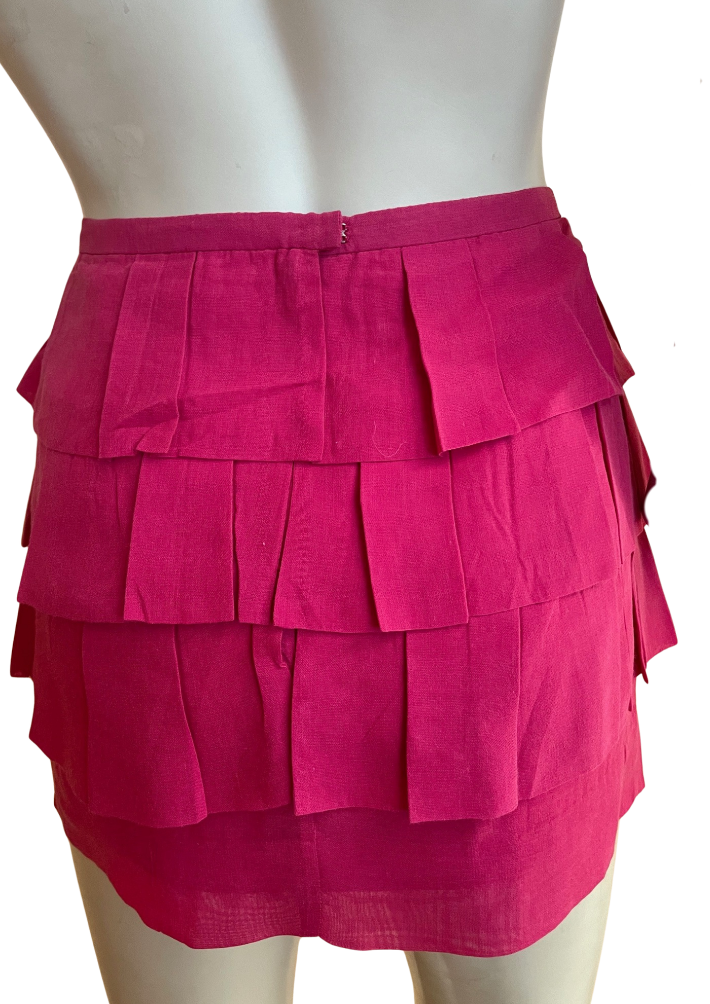 💖 Jupe Courte Fuchsia Taille 34 – Style Volanté 🎀