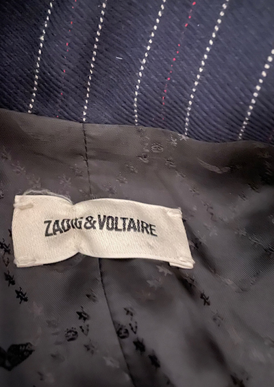 🖤 Veste – Rayures chic et allure rock Taille 34 ✨