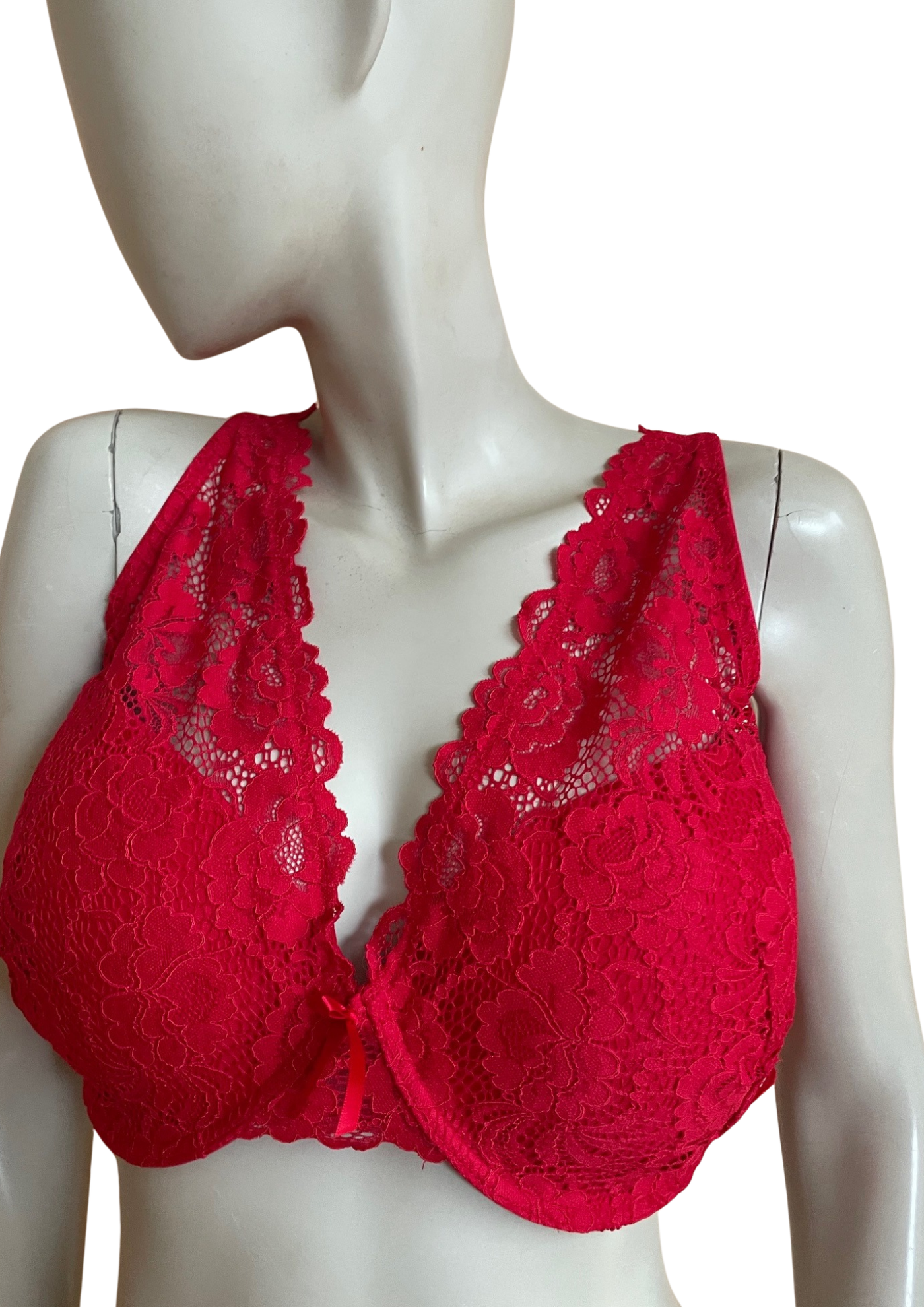 💖 Soutien-gorge rouge dentelle Taille 105E 🌺✨