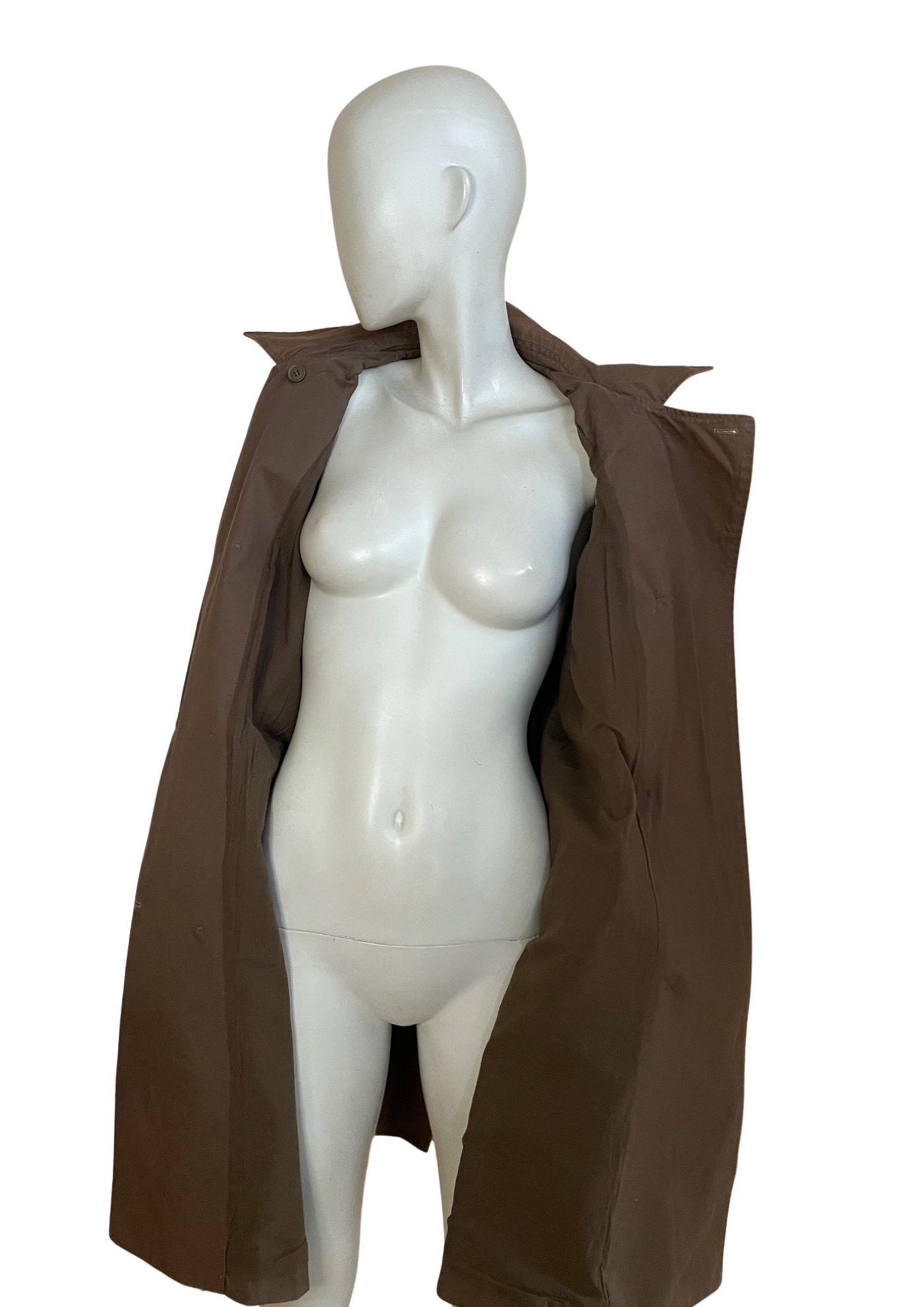 Trench ceinturé en coton brun – Taille 40 🧥