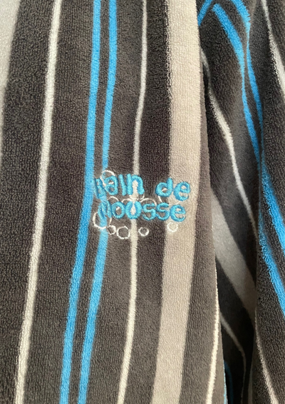 🛁 Peignoir rayé ultra doux Taille XXXL ✨