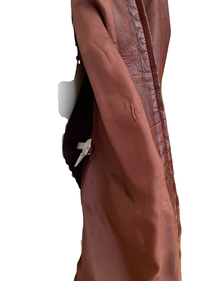 🌹 Veste en cuir d’agneau  – Taille 44 🧥✨