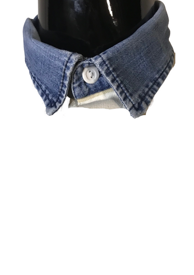 Polo rayé col en jean Taille XL