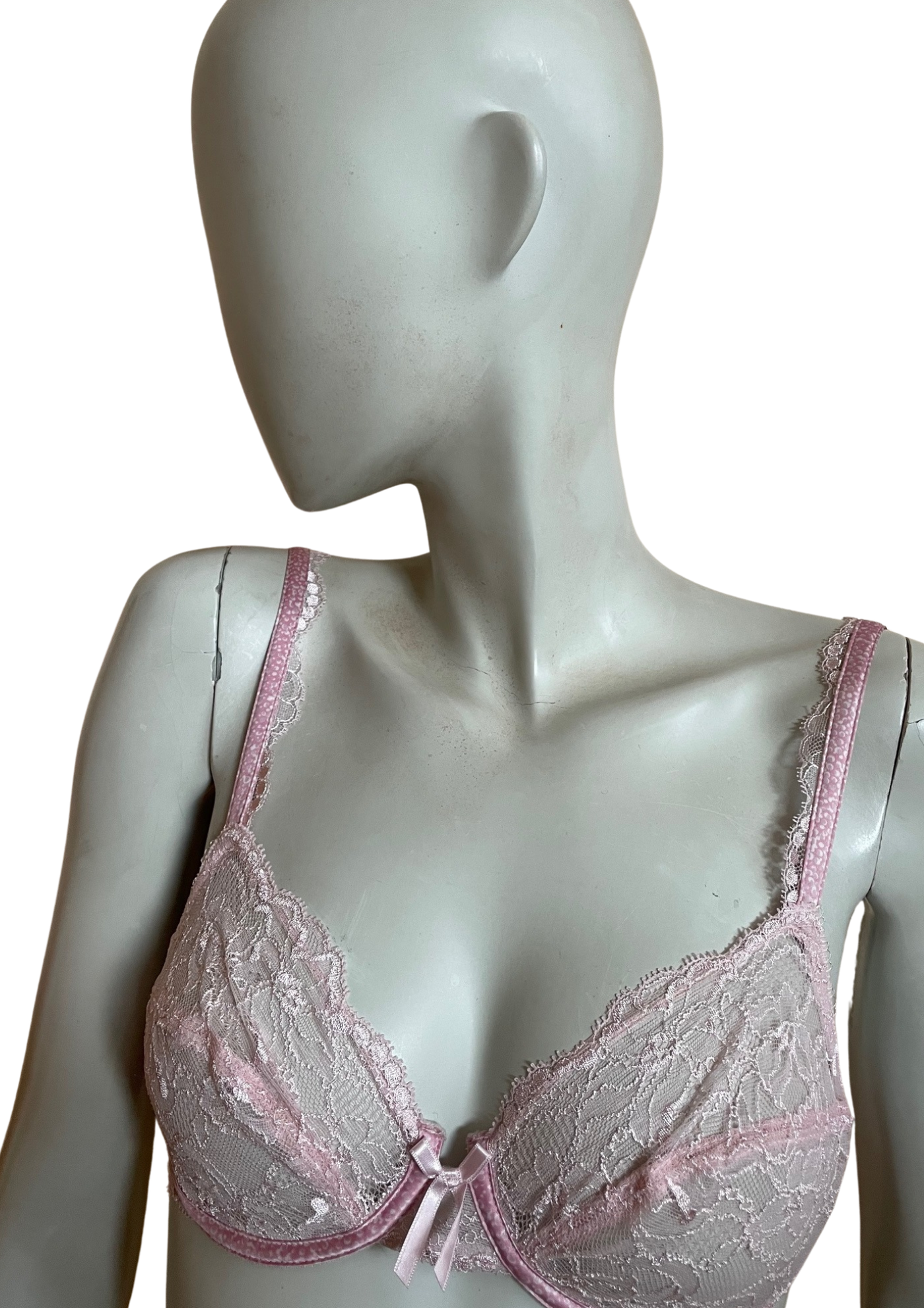 🌸 Soutien-gorge en dentelle rose 85B (Neuf) 🌸