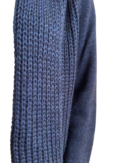 🧥 Gilet long bleu marine en maille Taille 40