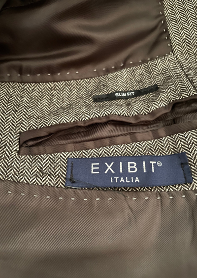 Veste de Costume Slim Fit en Laine &Coton Marron Clair Taille M  🤎👔