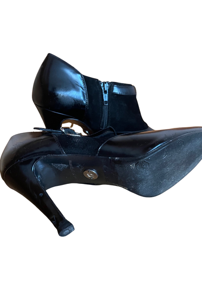 🖤 Low boots  – Cuir & daim noir Pointure 37 👢