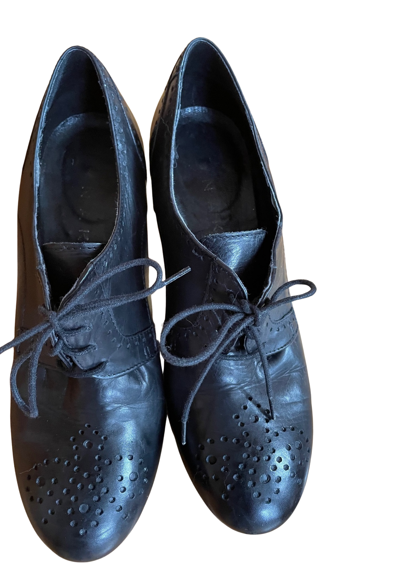 👠 Derbies à talons noirs Pointure 37 🖤🇮🇹