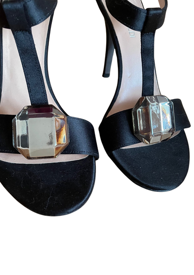 🖤 Sandales Noires à Talons – Élégance Italienne Pointure 37