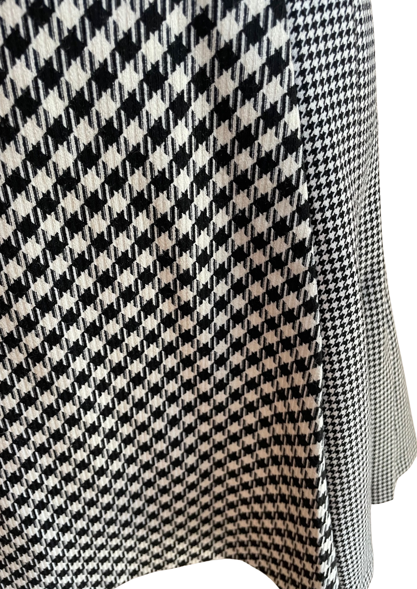 Jupe évasée pied-de-poule avec ceinture – Taille 36 ✨