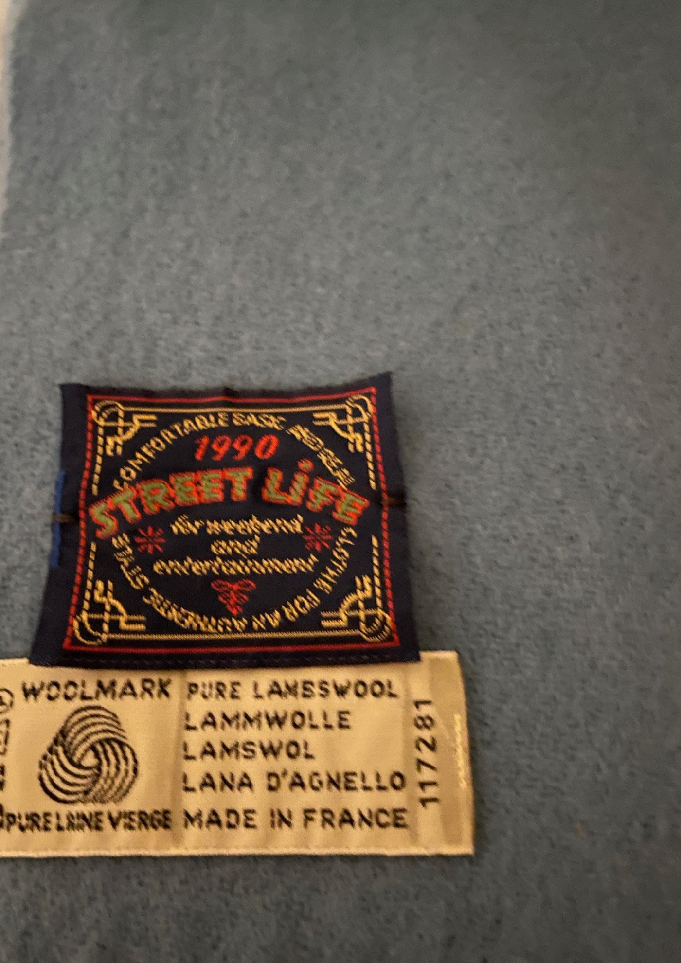 🧣✨ Écharpe 100% Laine Vierge – Bleue