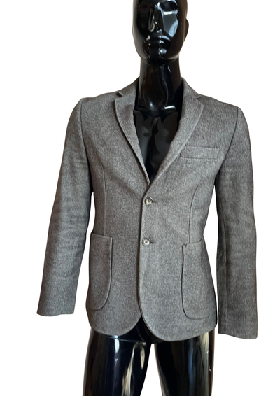 Veste de Costume Slim Fit en Laine &Coton Marron Clair Taille M  🤎👔