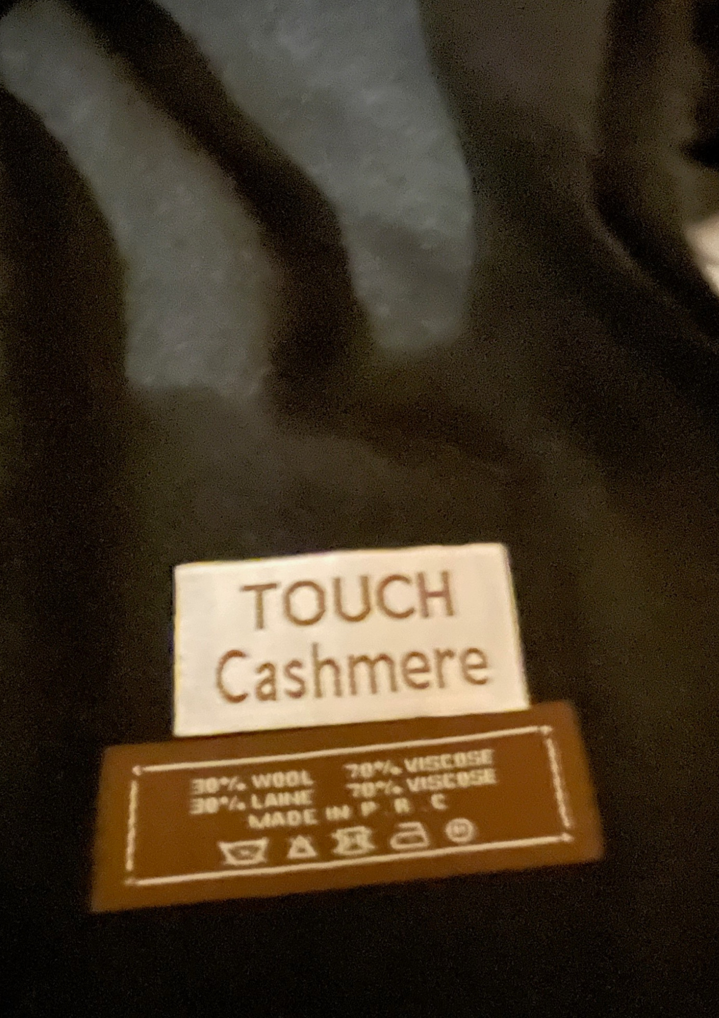 🖤 Étole noire en mix laine – Douceur & Élégance 🧣