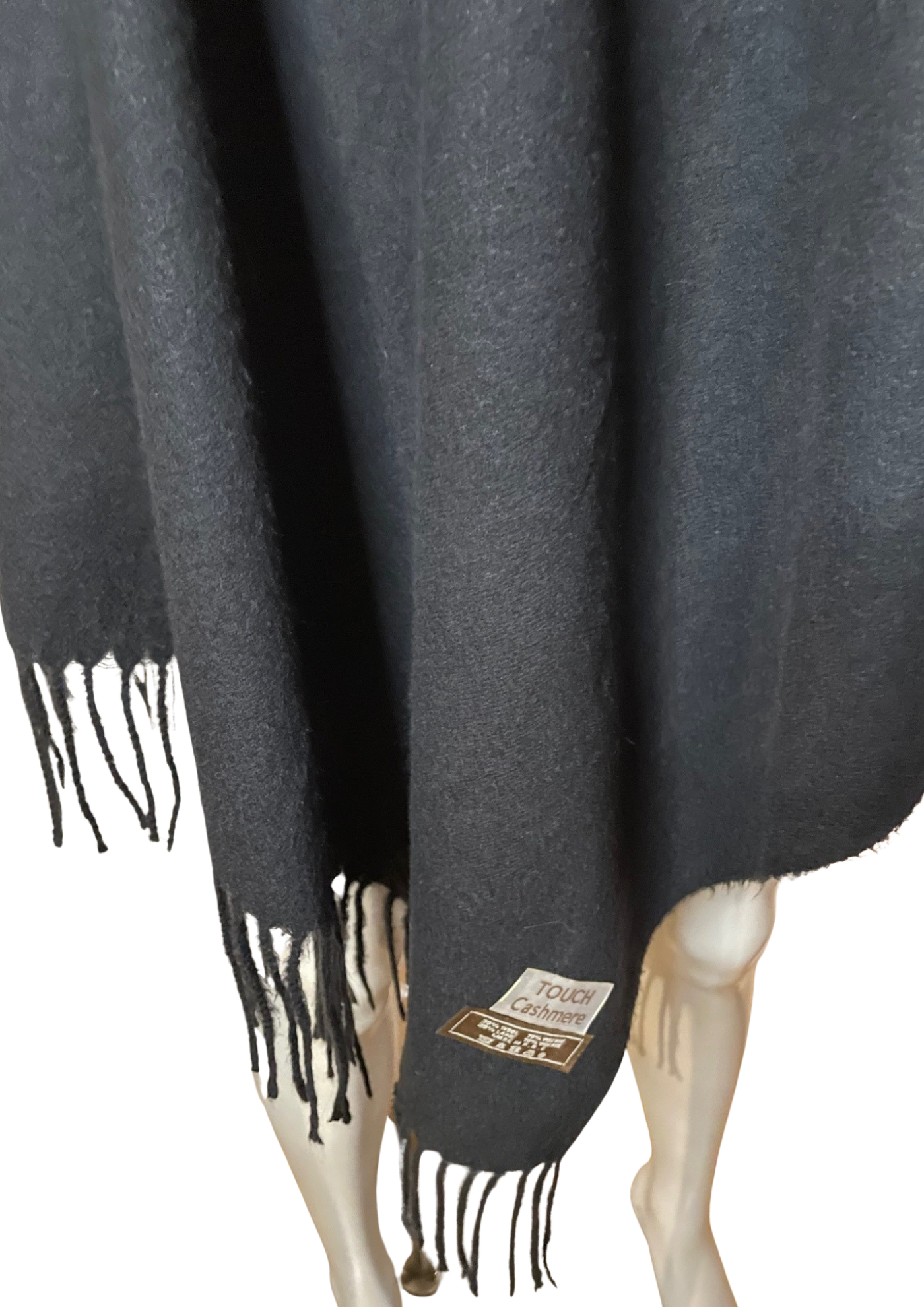 🖤 Étole noire en mix laine – Douceur & Élégance 🧣