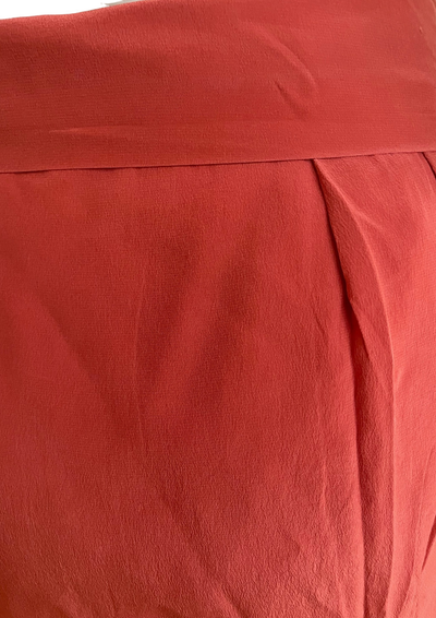 🍑Jupe corail 100% soie modèle Adna - Taille 38💫