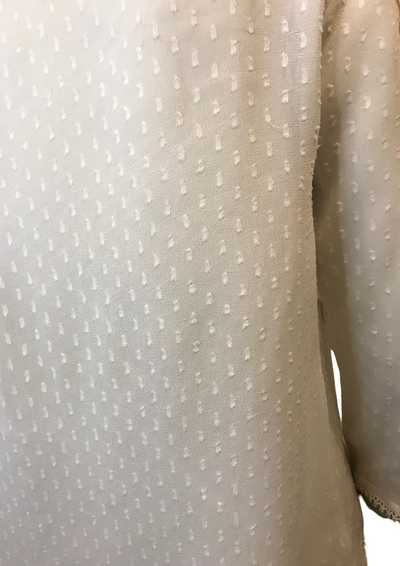 🌸 Blouse Élégante en Dentelle & Plumetis  🌸 – Taille 36