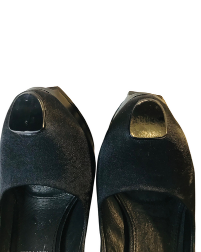 Escarpins Satin Noir Pointure 36 👠💎