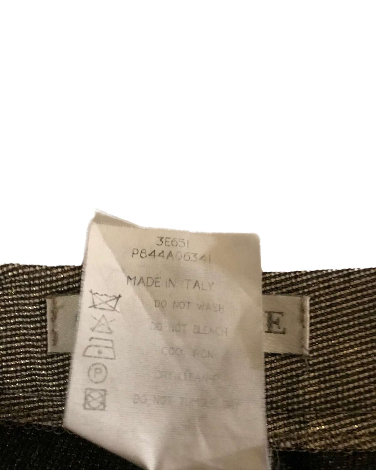 Pantalon doré taille 38
