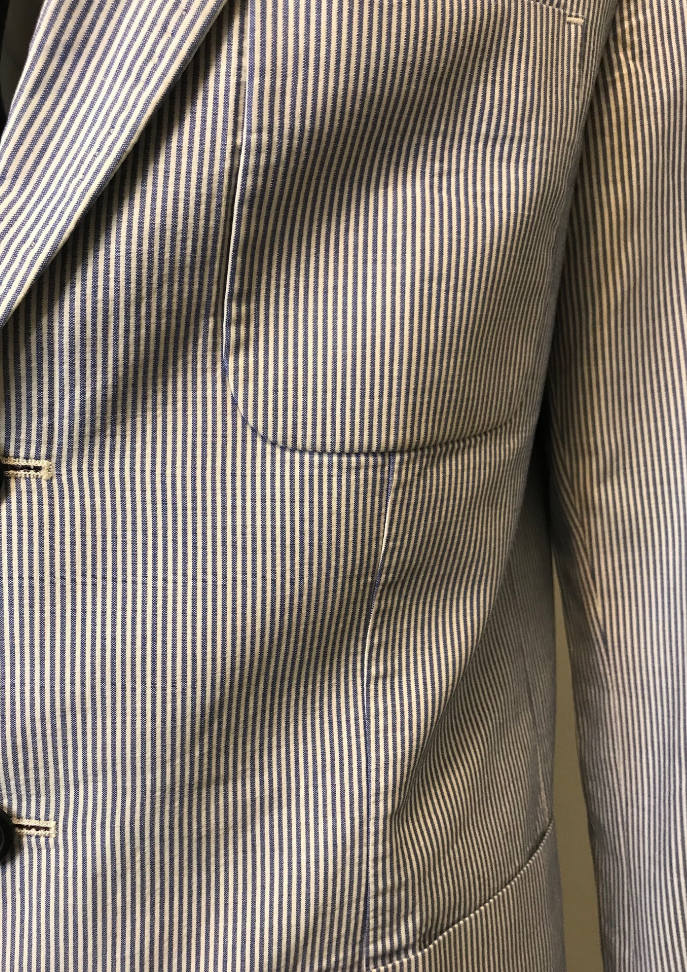 Blazer Rayé Bleu & Blanc Taille XL