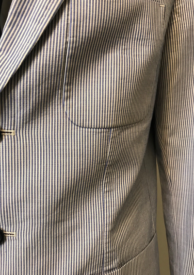 Blazer Rayé Bleu & Blanc Taille XL