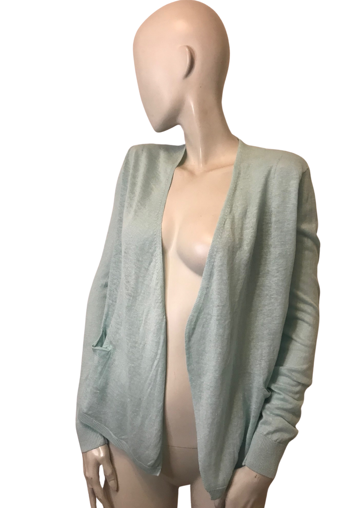 Gilet en lin bleu ciel Taille 36 💚