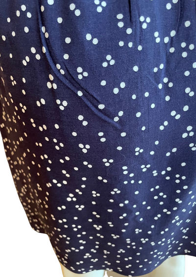 👗 Robe courte bleu marine à pois – Taille 36