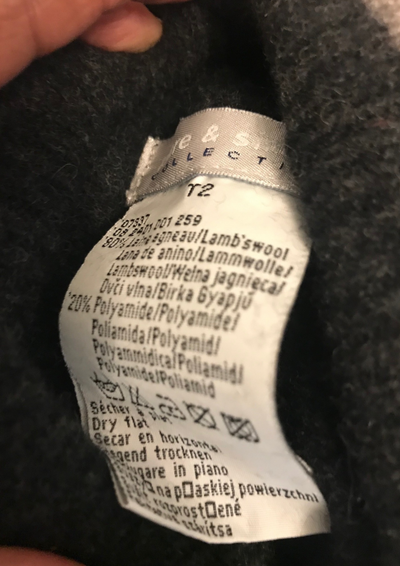 Pull manches courtes en laine d'agneau Taille 38