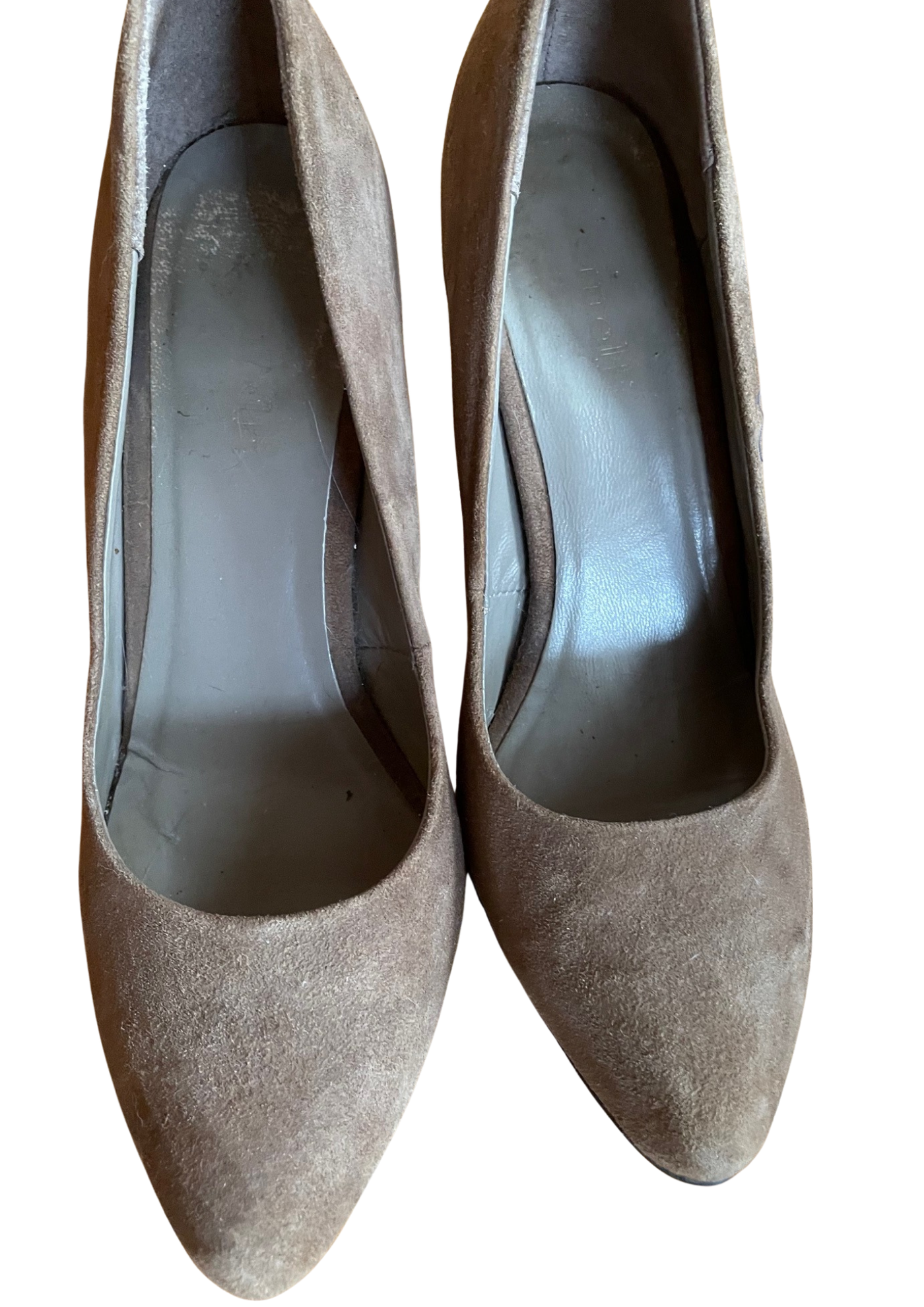 👠 Escarpins en daim taupe 💫 –  Pointure 36