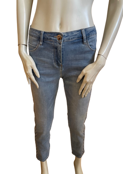 🌟 Jean bleu brodé Taille 38 🌟