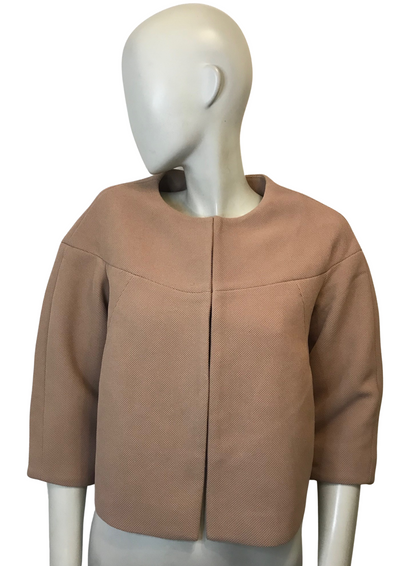 ✨ Veste Courte Beige Rosé – Taille 36 👗🌸